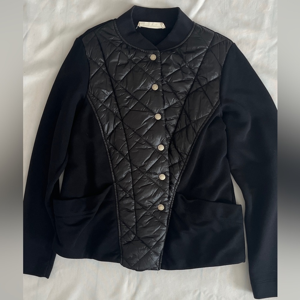 Urban Expressions Black Quilted Bomber Jacket